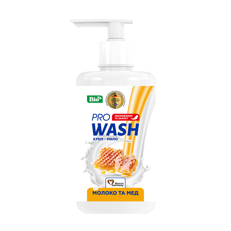 Рідке крем-мило ProWash Молоко та мед, 470 г